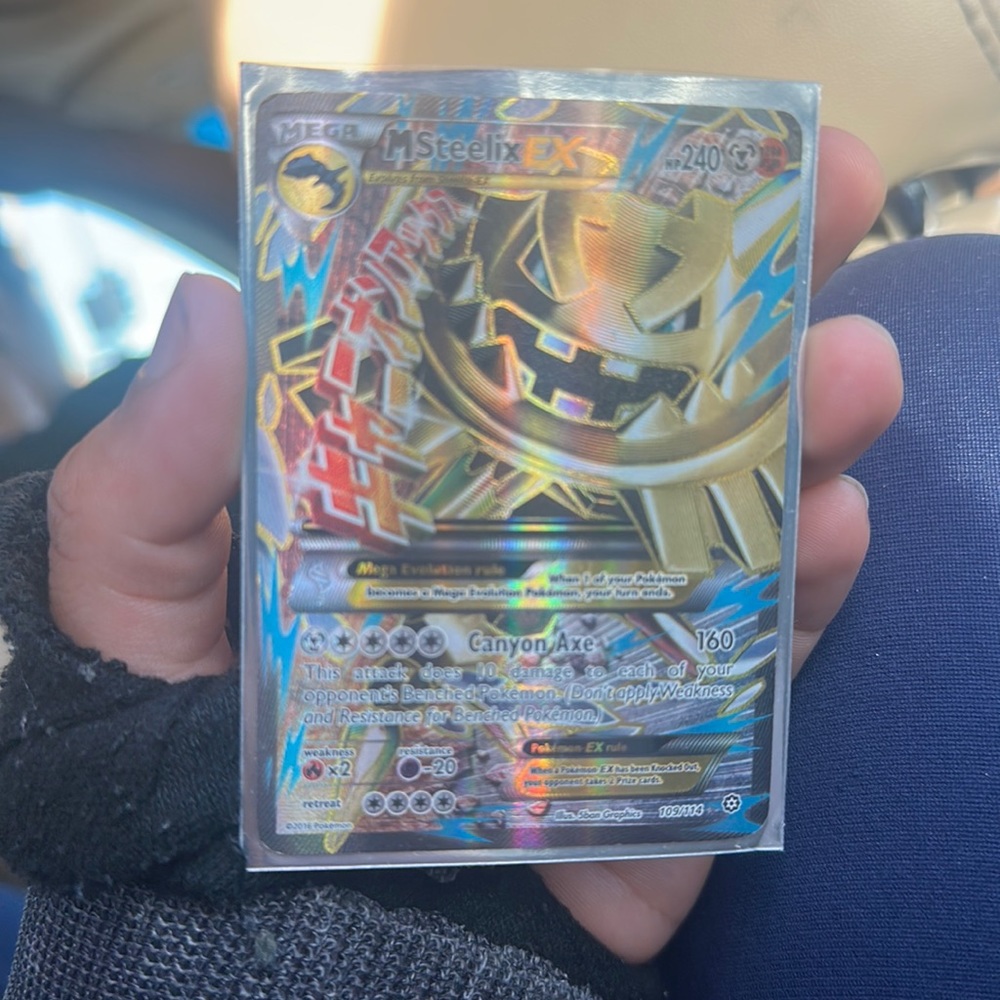 Mega Steelix Ex Double Element Super Rare Holographic